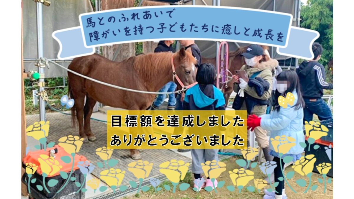 馬とのふれあい体験で障がいをもつ子どもたちに癒しと成長を